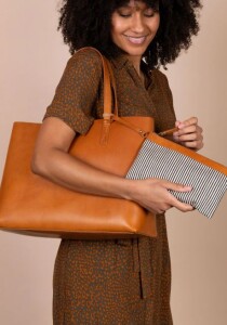 O My Bag Handtasche Sam Shopper Cognac Classic Leather
