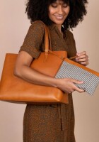 O My Bag Handtasche Sam Shopper Cognac Classic Leather