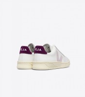 Veja Damen Schuhe V-12 LEATHER EXTRA WHITE PARME MAGENTA