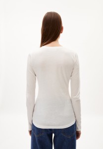 Armedangels Damen Lonngsleeve Enriccaa soft off white