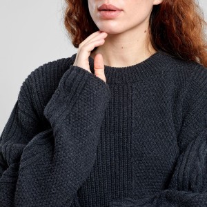 Dedicated Damen Sweater Limboda Dark Grey Melange