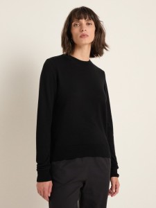 Lanius Damen Pullover Rundhals black