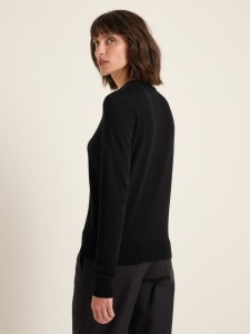 Lanius Damen Pullover Rundhals black