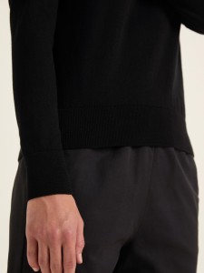 Lanius Damen Pullover Rundhals black