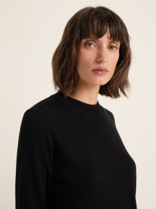 Lanius Damen Pullover Rundhals black