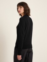 Lanius Damen Pullover Rundhals black