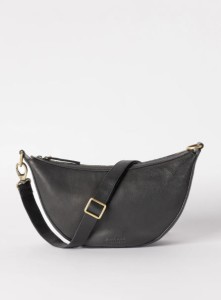O My Bag Handtasche Leo Black soft grain leather