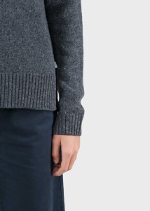 Klitmoller Collective Damen Pullover Kari Knit Grey Melange