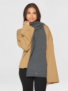 KnowledgeCotton Schal Wolle aus Rippstrick 4210007 Dark...