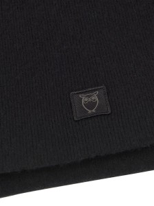 KnowledgeCotton Schal Wolle aus Rippstrick 4210007 Black jet
