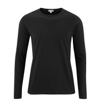 Livingcrafts Herren Langarm-Shirt Frank black