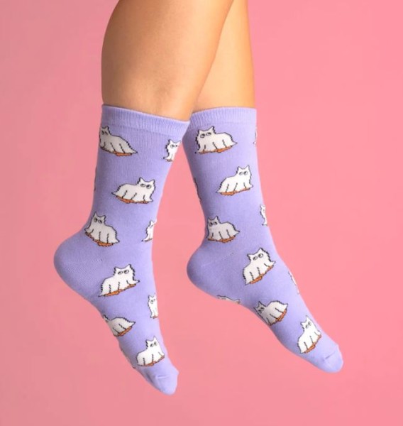 Coucou Suzette Unisex Socken Geisterkatze