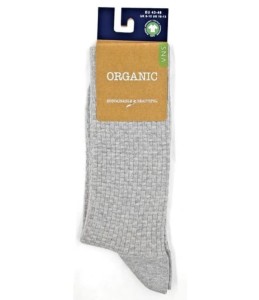 VNS Organic Herren Socken Baumwolle 1179 Mel Grey