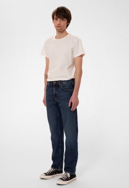 Nudie Jeans Herren Hose Gritty Jackson Blue Soil 36/32