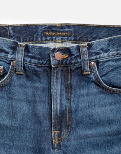 Nudie Jeans Herren Hose Gritty Jackson Blue Soil 36/32
