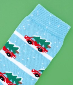 Coucou Suzette Unisex Socken Christmas Car