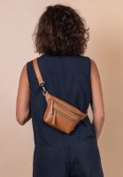 O My Bag Gurtband Bum Bag Apple Leather Cognag