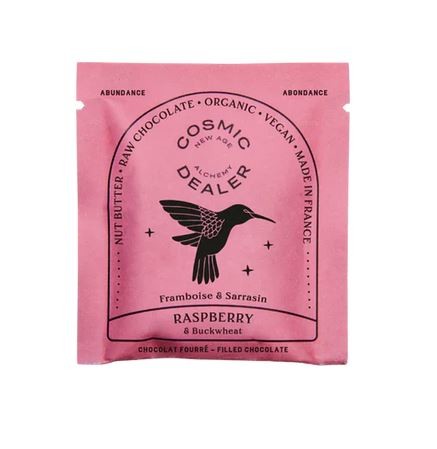 Cosmic Dealer Schokolade - Raspberry & Buckwheat Chakra with 75% Dark raw chocolate 20g