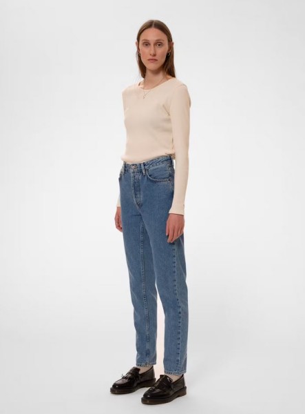 Nudie Jeans Damen Breezy Britt casual blue