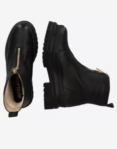 Jute Laune Damen Stiefel Zip Boots black