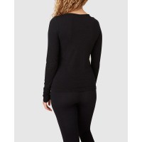 Swedish Stockings Damen Longsleeve Hillevi Cashmere black