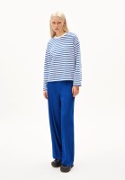 Armedangels Damen Pullover Frankaa Maarlen Stripe dynamo blue-undyed