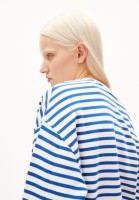 Armedangels Damen Pullover Frankaa Maarlen Stripe dynamo blue-undyed