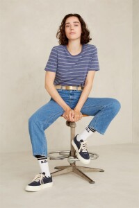 Kings of Indigo Damen Jeans Liora Cropped clean holo  mid vintage