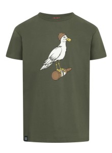 Derbe Herren T-Shirt Sturmmöwe olive