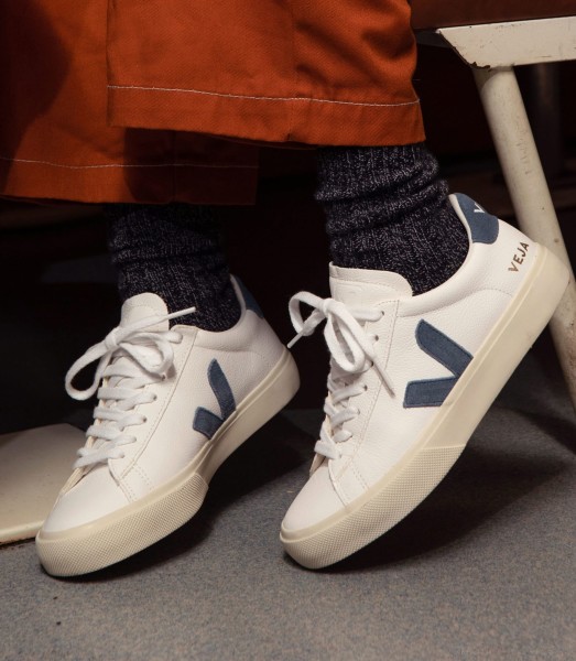 Veja Damen Schuhe Campo Chromefree Leather extrawhite california