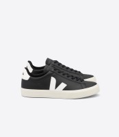 Veja Herren Schuhe CAMPO CHROMEFREE LEATHER BLACK WHITE