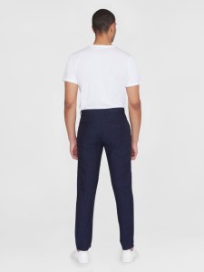 KnowledgeCotton Herren Hose Chuck regular linen 1070060 total eclipse