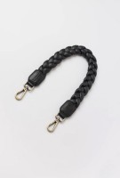 O My Bag Gurtband Braided Shoulder Strap black soft grain