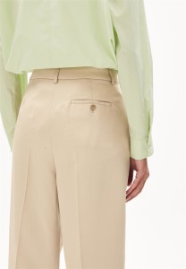 Armedangels Damen Hose Sandrinaa Tapered sand stone