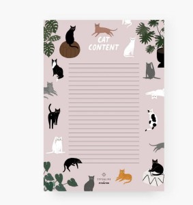 Typealive Notizheft Notizblock Katzen