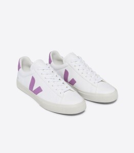 Veja Damen Schuhe CAMPO CHROMEFREE LEATHER WHITE MULBERRY