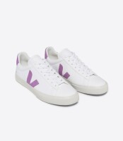 Veja Damen Schuhe CAMPO CHROMEFREE LEATHER WHITE MULBERRY