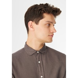 Givn Herren Hemd GB-Kamil taupe (Leinen)