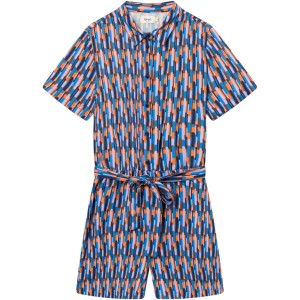 Givn Damen Jumpsuit GB-Cassie blue/orange