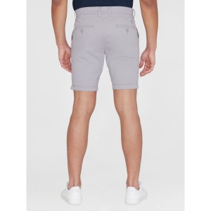 KnowledgeCotton Herren Shorts Chuck regular chino poplin 50207 alloy