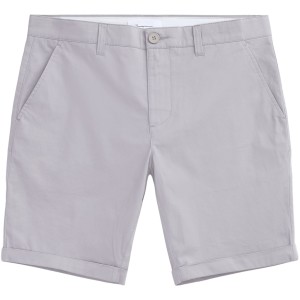 KnowledgeCotton Herren Shorts Chuck regular chino poplin 50207 alloy