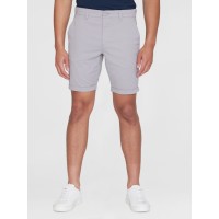 KnowledgeCotton Herren Shorts Chuck regular chino poplin 50207 alloy