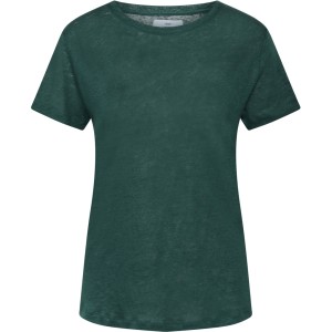 Klitmoller Collective Damen T-Shirt Leinen Rikke moss green