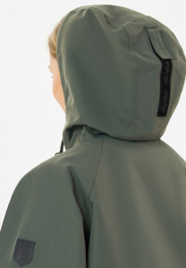 Derbe Damen Regenjacke Phoeby Dog Olive Black Grün