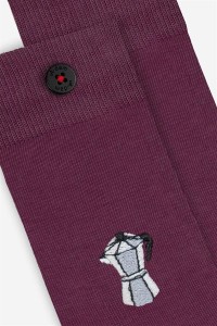 A-dam Unisex Socken Burgundy Percolator