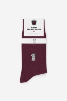 A-dam Unisex Socken Burgundy Percolator