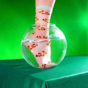 Coucou Suzette Unisex Socken Transparent Clownfish (35-42)