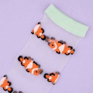 Coucou Suzette Unisex Socken Transparent Clownfish (35-42)