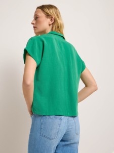 Lanius Damen Bluse mit Reverskragen green