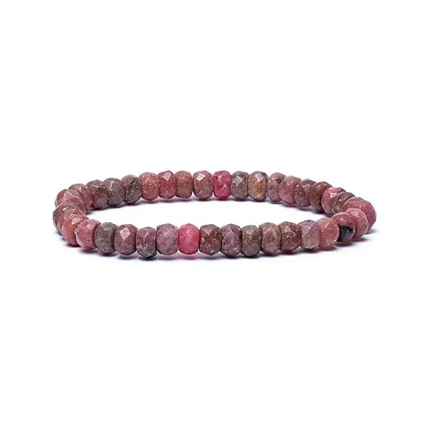 Phoenix Import Mala Armband 12644 Thulit Facette AA Qualität elastisch